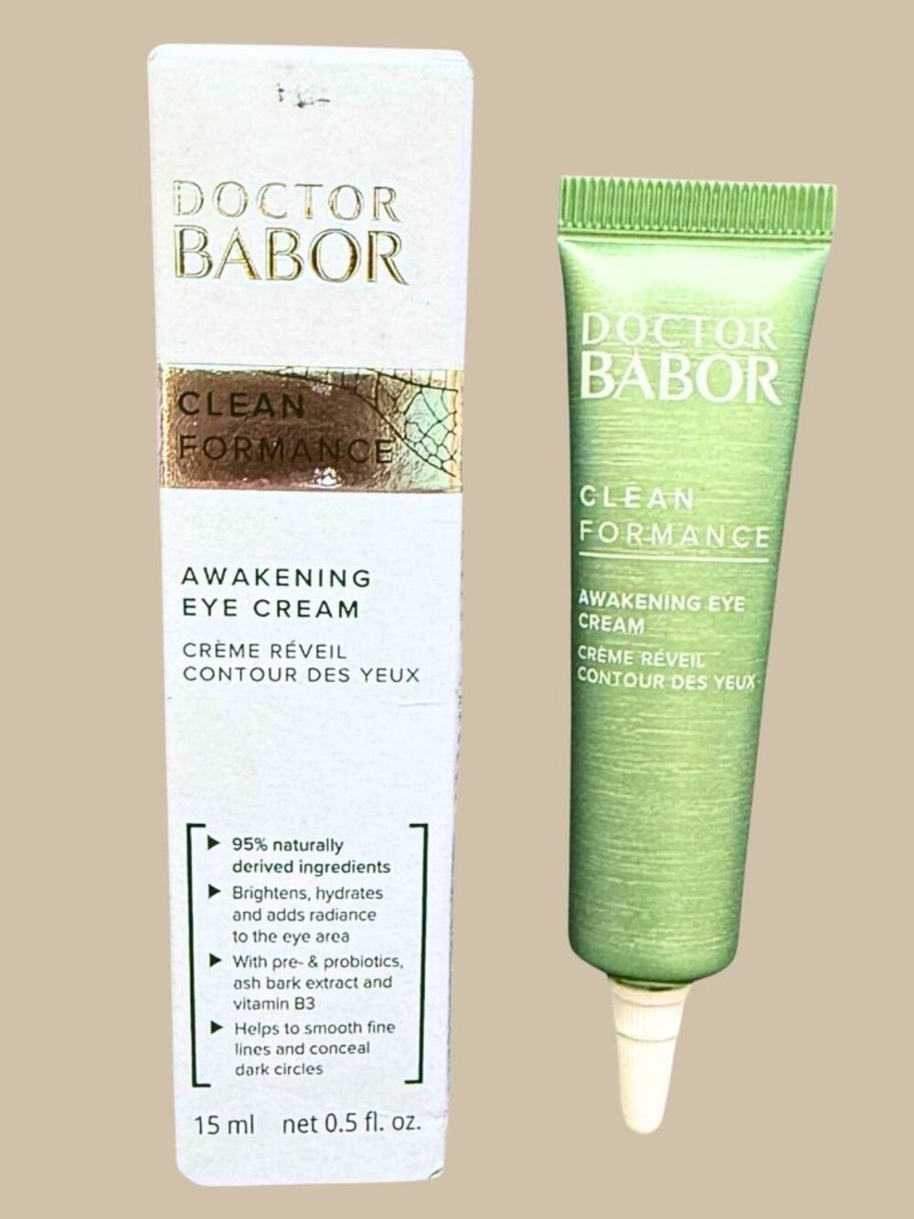 Doctor Babor Awakening Eye Cream Full Size 15ml Clean Beauty Eye Treatment